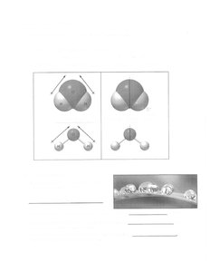 Water molecule structure and hydrogen bonding