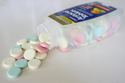 Antacid tablets as a real-world example of acid-base neutralization