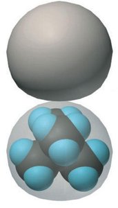 Neopentane molecular model