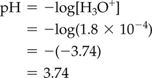 pH calculation example