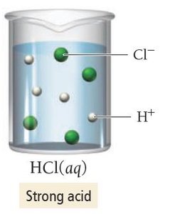 Strong acid: HCl(aq)