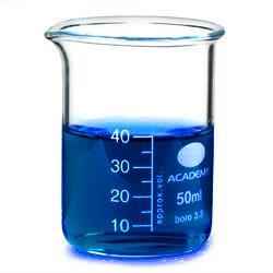 Beaker with more concentrated solution