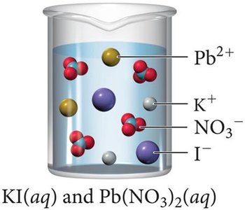 Resulting mixture with all ions present