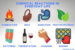 Examples of chemical reactions in everyday life