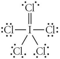 Lewis structure for ICl5