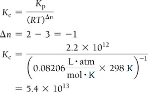 Kc and Kp calculation example