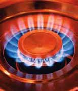 Combustión de gas natural