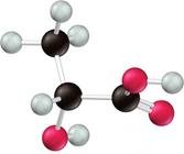 Lactic acid molecular structure