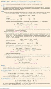 Example calculation for polyprotic acid