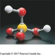 Sulfuric acid molecular structure