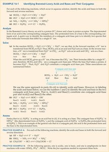 Example identifying acids and bases