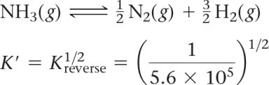 Manipulating equilibrium constant example
