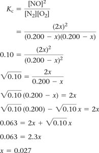 Calculation of Kc with solved concentrations