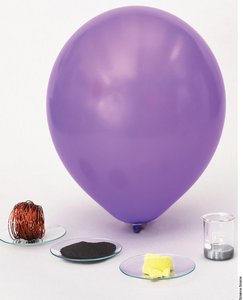 Visual representation of a mole with different substances