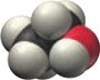 Molecular model of a similar alcohol