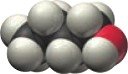 Molecular model of a larger alcohol