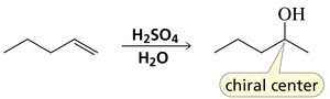 Product with chiral center forms stereoisomers