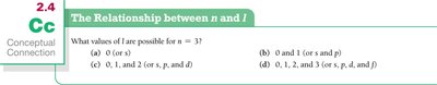 Relationship between n and l