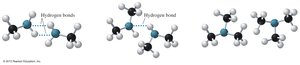 Hydrogen bonding in amines