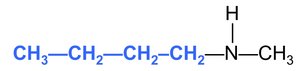 Condensed structure of N-methyl-1-butanamine