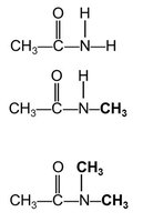 Structures of primary, secondary, and tertiary amides