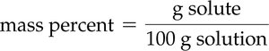 Mass percent calculation example