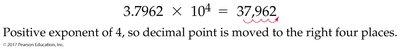 Conversion from scientific notation with positive exponent