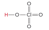 Structure of a strong oxyacid