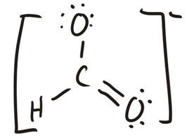 Resonance structures for HCO2-