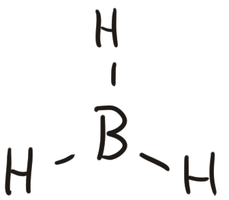 Lewis structure of BF3 with octet on B