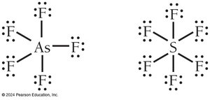 Lewis structure showing expanded octet