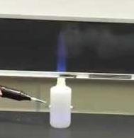 Combustion reaction with volume change