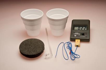 Coffee cup calorimeter components