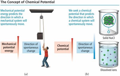 Concept of chemical potential and spontaneous change