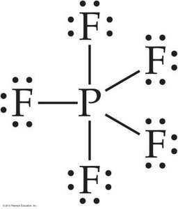 Lewis structure for PF5 (expanded octet)