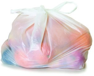 Plastic bag made from LDPE