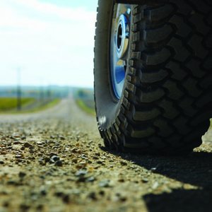 Tire made from vulcanized rubber