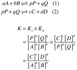 Combining equilibrium constants