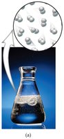 Gas production in a chemical reaction