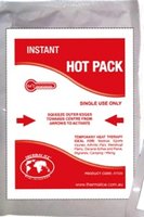 Hot pack for exothermic reaction