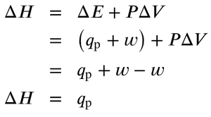 Enthalpy equations