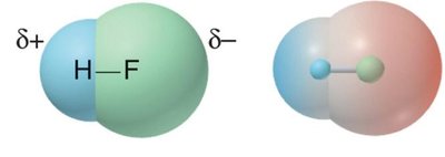 Dipole diagram: HF and water