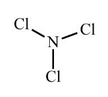 Lewis structure for NCl3 without lone pairs