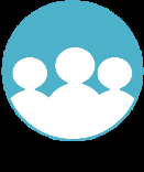 Icon representing group learning or community