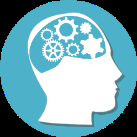 Icon representing cognitive and conceptual learning