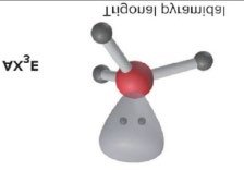 VSEPR model for AX3E (trigonal pyramidal)