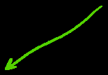 Arrow pointing to orbital diagram