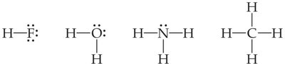 Examples of Lewis structures for simple molecules