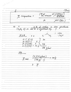 Percent composition calculation example