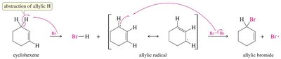 Mechanism of allylic bromination